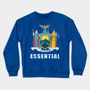 New York Essential Worker Flag Covid 19 Crewneck Sweatshirt